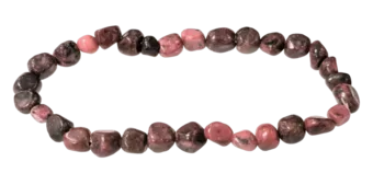 Pulseira Rhodonite A pedras laminadas