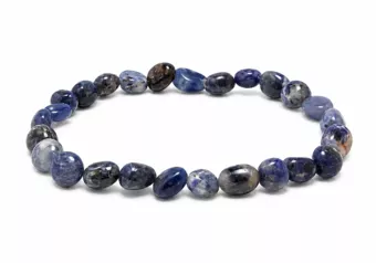 Pulseira de pedras roladas de Sodalita A 5-8mm