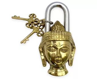 Cadeado de latão - Buda