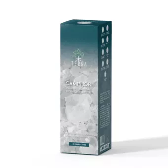 TERRA Cânfora Incenso 8 Bts carvão vegetal gratis 12grs
