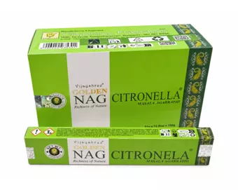 Incenso Vijayshree Golden Nag Citronella 15g