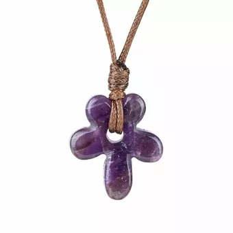 Colar de flor de ametista A