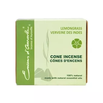 Incenso de Auroville Erva Limão 5x10 Cones