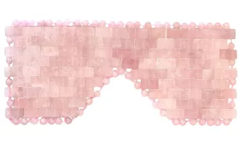 Máscara para os Olhos em Quartzo Rosa do Brasil A