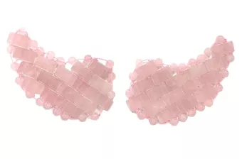 Patches de Olhos em Quartzo Rosa do Brasil A+