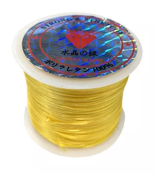 Fio elástico liso Amarelo 50m