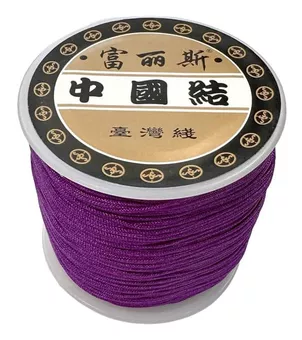 Fio de Poliéster Roxo 0.8mm 100 metros