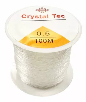 Fio elástico redondo de cristal 0.5mm 100m
