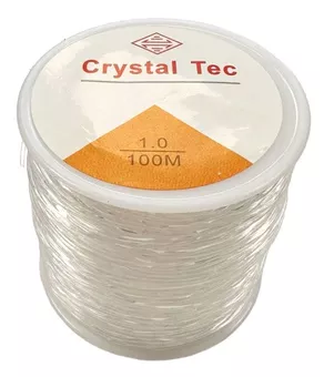 Fio elástico redondo de cristal 1mm 100m