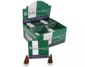 Incenso Vijayshree Golden Nag Forest em Cones