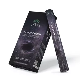 Incenso Terra Black Opium hexa carvão vegetal grs 30grs