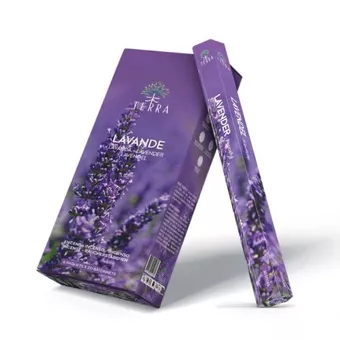 Incenso Terra Lavanda hexa carvão vegetal 30grs