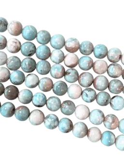 Larimar A contas redondas 5mm em arame 40cm