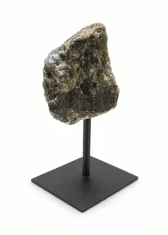 Labradorita A Bruta com Suporte em Metal Preto 17-20 cm 500-700 g
