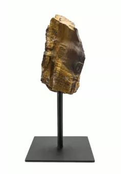 Olho de Tigre Bruto em Suporte de Metal Preto 17-20 cm 400-700 g