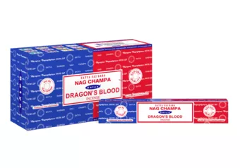 Satya Nag Champa e Incenso Sangue de Dragão 16g