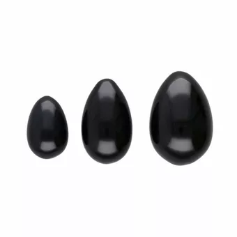 Pacote de ovos Yoni em obsidiana