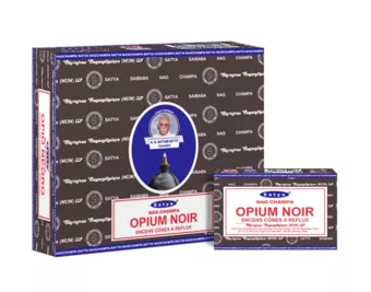 Cones de refluxo Satya Black Opium 12 peças