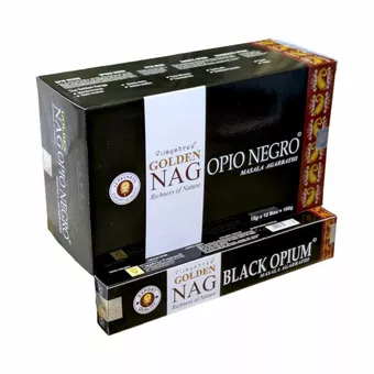 Incenso Vijayshree Golden Nag Black Opium 15g