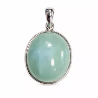 Pendente de Prata 925 com Larimar AA 2,11g