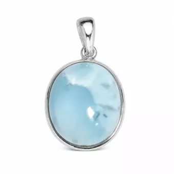Pingente Prata 925 Larimar AA 2,08g