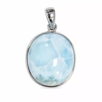 Pingente Prata 925 Larimar AA 2,67g