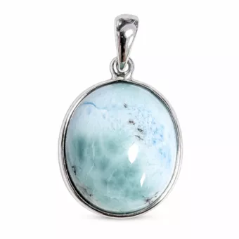 Pendente de Prata 925 com Larimar AA 2,04g