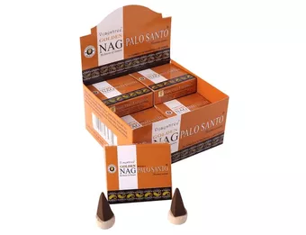 Kadzidło Vijayshree Golden Nag Palo Santo w Stożkach