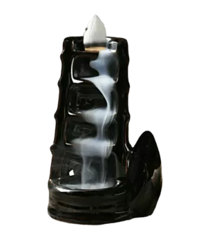Suporte para incenso Cascade Backflow em cerâmica 10cm