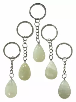 Chaveiro Gota Jade Chinês A 30mm x 5