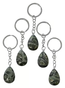 Chaveiro Gota Jaspe Kambaba A 30mm x 5