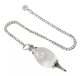 Pêndulo Shiva Lingam Cristal de Rocha Brasileiro