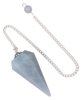 Pêndulo cónico de 6 faces de Angelite