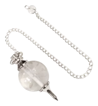 Pêndulo esfera Cristal de rocha 4cm