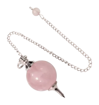 Pêndulo Esfera Quartzo Rosa 4cm