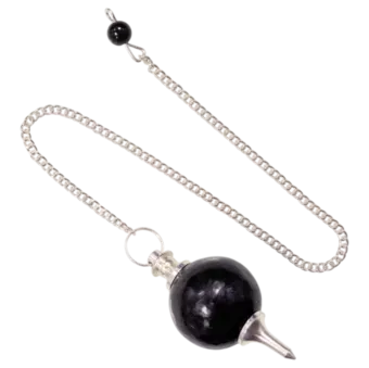 Pêndulo de esfera de turmalina negra 4cm