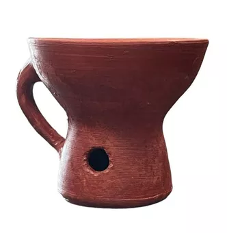 Suporte para carvão em terracota (vermelho)