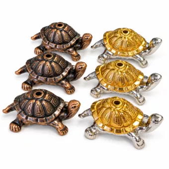 Porta-incenso tartaruga 1,6 cm – Pacote de 6