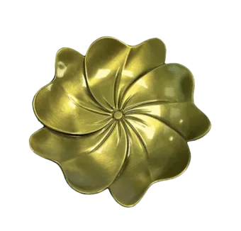 Prato de incenso de metal Camellia 9 cm