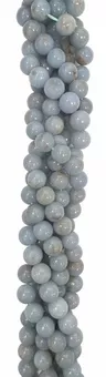 Contas de Angelite 10mm em arame 40cm
