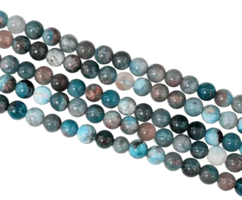 Contas de apatita azul 5,5-6 mm em fio de 40 cm