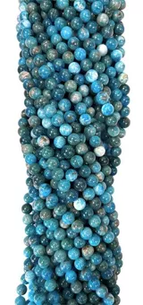 Contas de Apatite A azul 8mm em fio 40cm