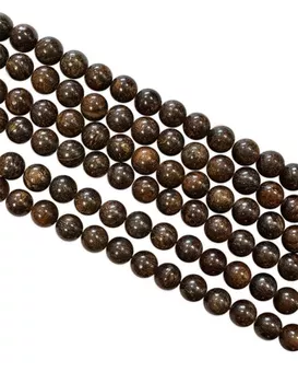 Contas de bronzite A 6mm em arame 40cm