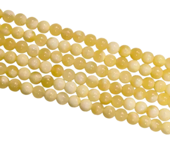 Contas de calcita laranja 4 mm em fio de 40 cm