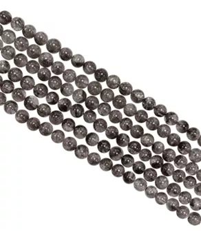 Cristal Herkimer Contas redondas 5.5-6.5mm em arame 40cm