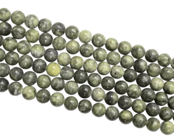 Contas de Nefrita Jade 10mm em fio 40cm