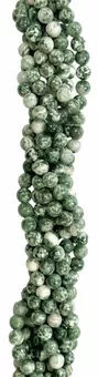 Contas de Jade Verde 6mm em arame 40cm