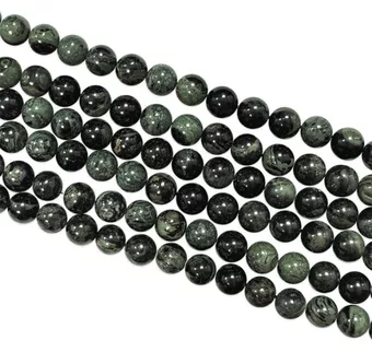 Fio de Contas Redondas de Jaspe Kambaba A 8 mm
