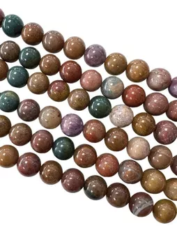 Jaspe oceano Contas 8mm em arame 40cm