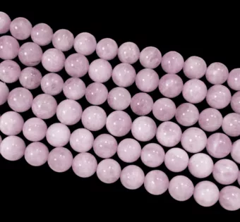 Fio de Contas Redondas de Kunzita A+ 10mm